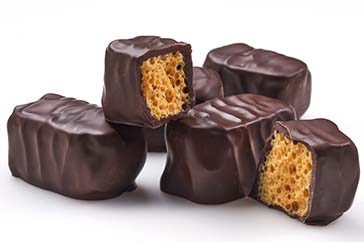 Chocolate Sponge Toffee - Packaged – Back Label - dark-chocolate