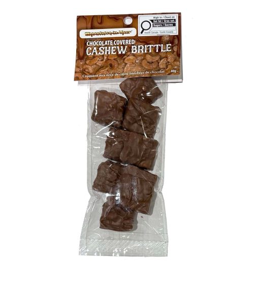 Chocolate covered Brittles - Packaged - Headers - cashew-brittle