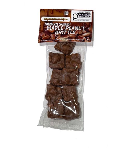 Chocolate covered Brittles - Packaged - Headers - maple-peanut-brittle