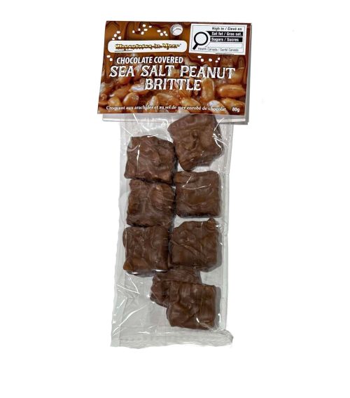 Chocolate covered Brittles - Packaged - Headers - sea-salt-peanut-brittle